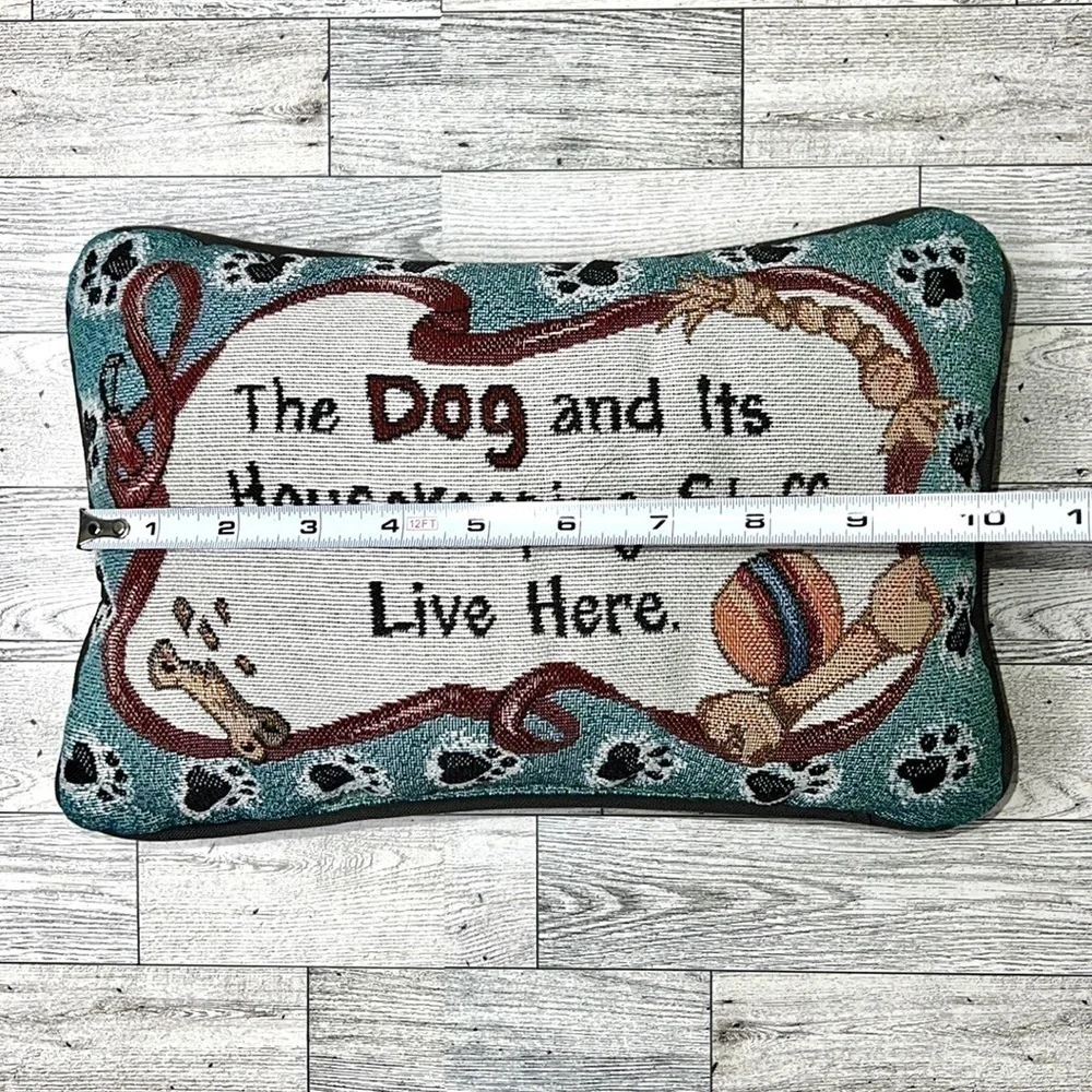 Dog Humor Tapestry Decorative Throw Pillow 6x10